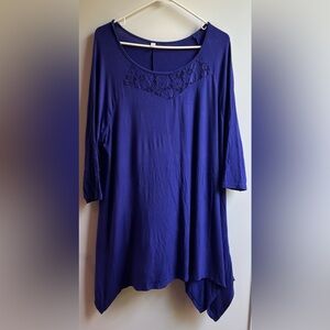 Elegant Blue Women's Top